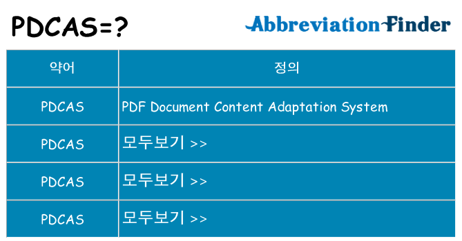 pdcas 대 한 무엇을 서가