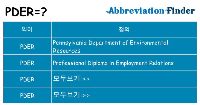 pder 대 한 무엇을 서가