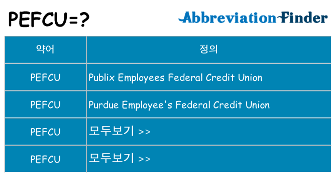pefcu 대 한 무엇을 서가