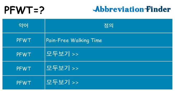 pfwt 대 한 무엇을 서가