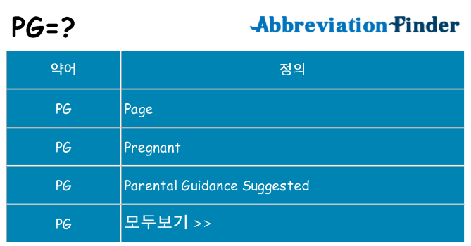 pg 대 한 무엇을 서가