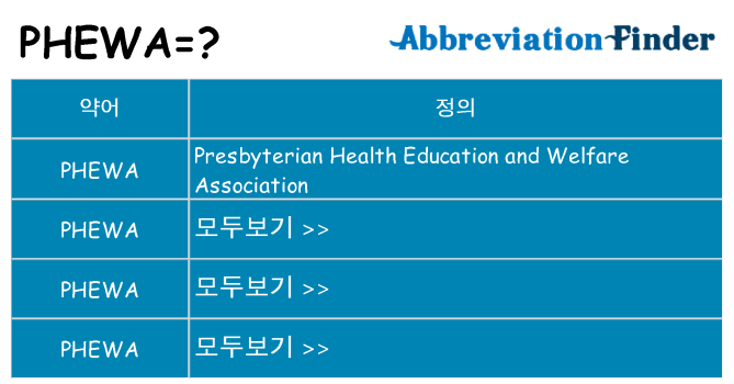 phewa 대 한 무엇을 서가