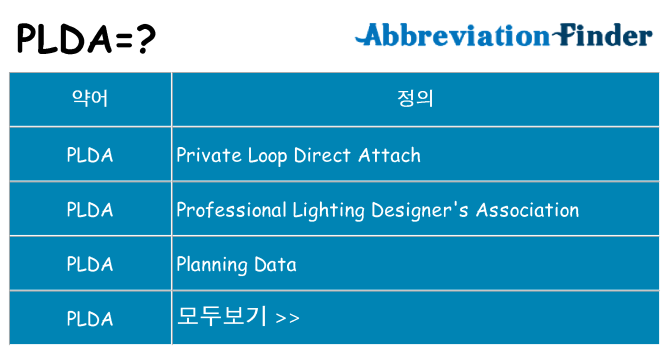 plda 대 한 무엇을 서가