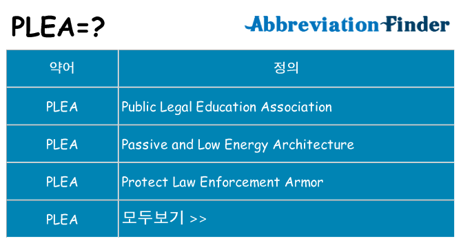 plea 대 한 무엇을 서가