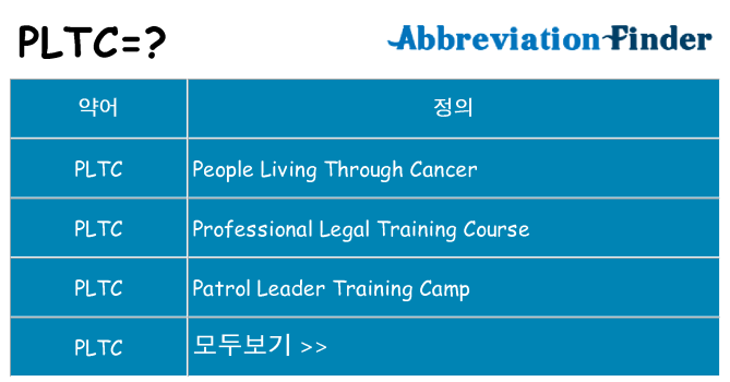 pltc 대 한 무엇을 서가