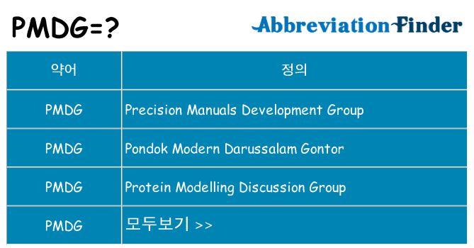 pmdg 대 한 무엇을 서가