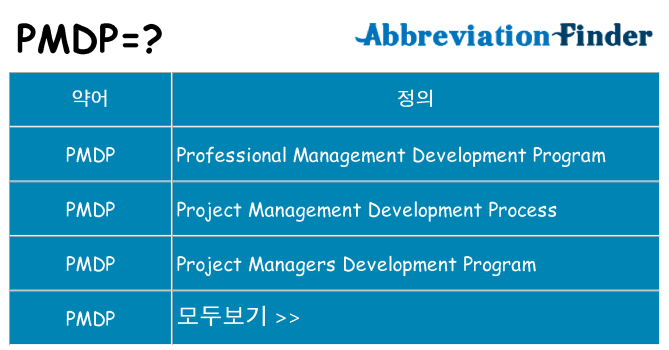 pmdp 대 한 무엇을 서가