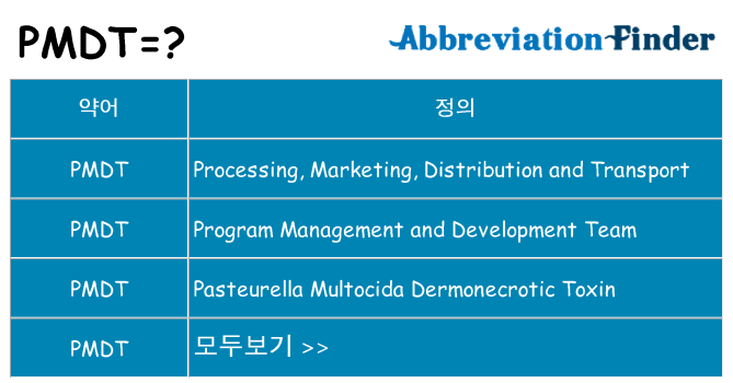 pmdt 대 한 무엇을 서가