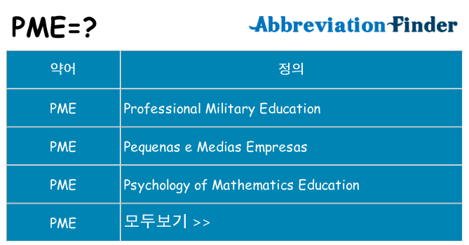 pme 대 한 무엇을 서가