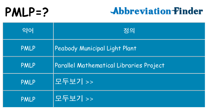 pmlp 대 한 무엇을 서가