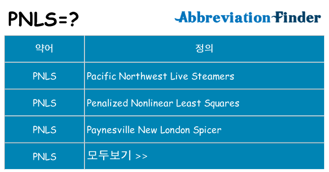 pnls 대 한 무엇을 서가