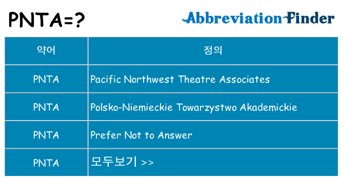 pnta 대 한 무엇을 서가