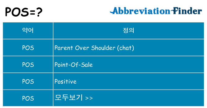 pos 대 한 무엇을 서가