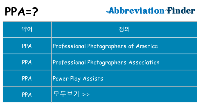 ppa 대 한 무엇을 서가