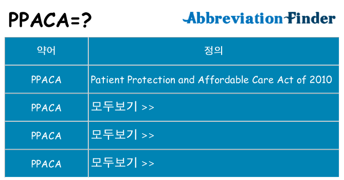 ppaca 대 한 무엇을 서가