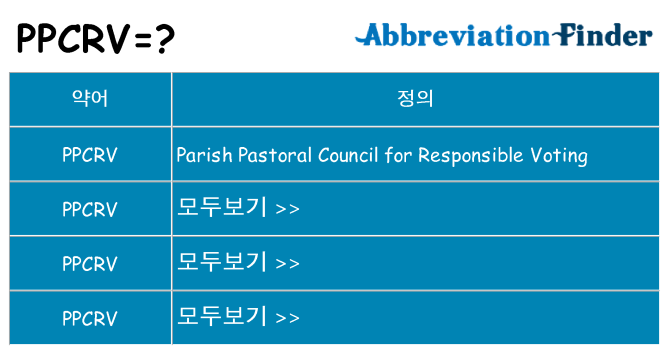 ppcrv 대 한 무엇을 서가
