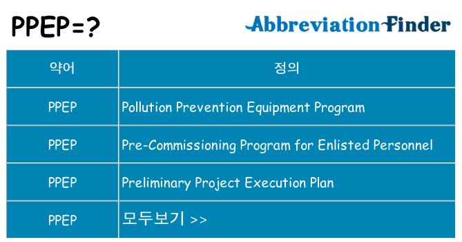ppep 대 한 무엇을 서가