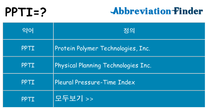 ppti 대 한 무엇을 서가