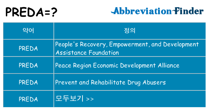preda 대 한 무엇을 서가