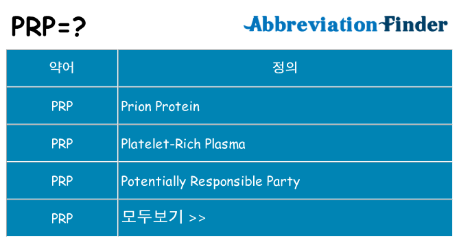 prp 대 한 무엇을 서가