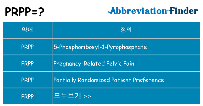 prpp 대 한 무엇을 서가