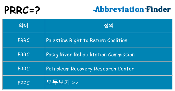 prrc 대 한 무엇을 서가