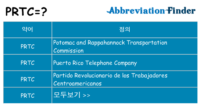 prtc 대 한 무엇을 서가