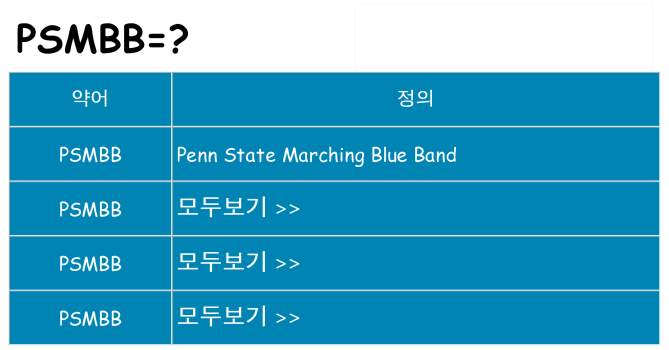 psmbb 대 한 무엇을 서가