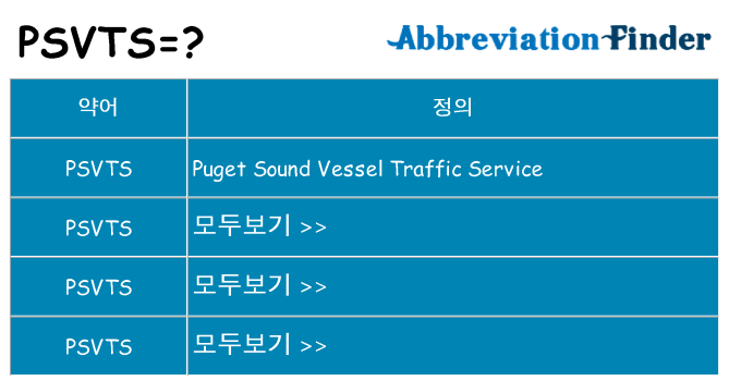 psvts 대 한 무엇을 서가