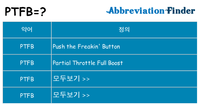 ptfb 대 한 무엇을 서가