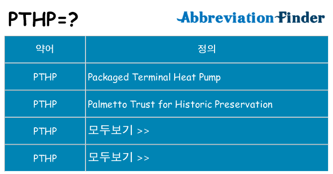 pthp 대 한 무엇을 서가