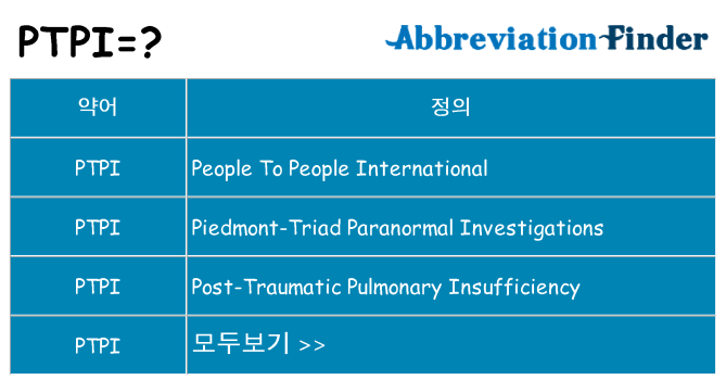 ptpi 대 한 무엇을 서가