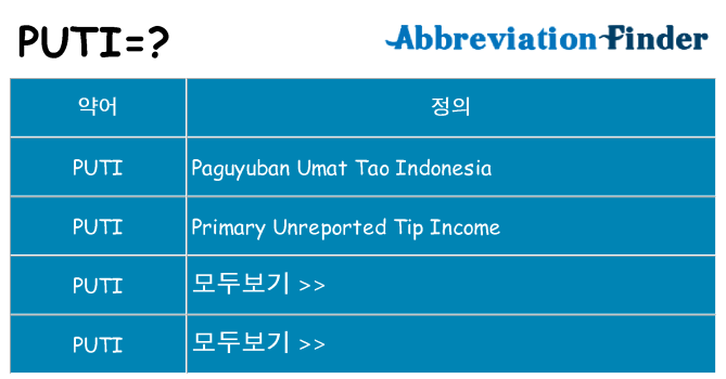 puti 대 한 무엇을 서가