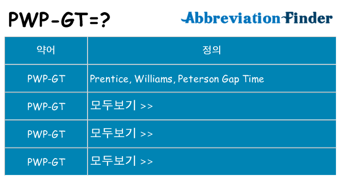pwp-gt 대 한 무엇을 서가