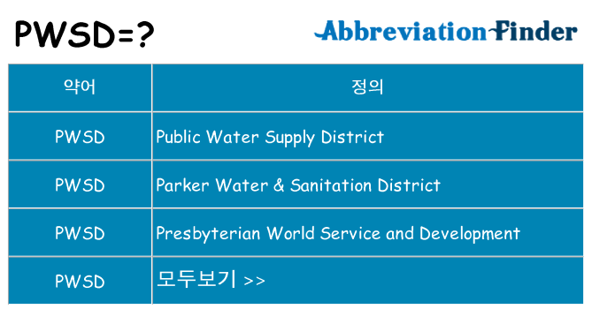 pwsd 대 한 무엇을 서가