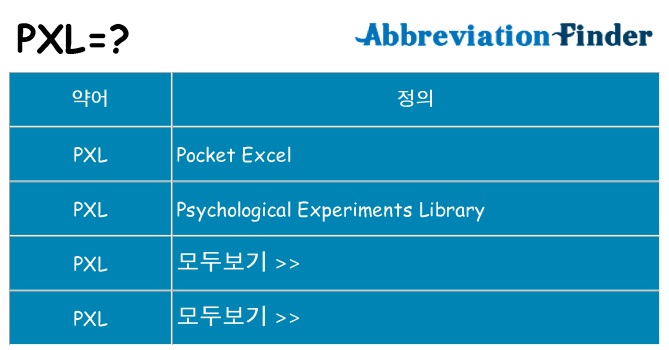 pxl 대 한 무엇을 서가