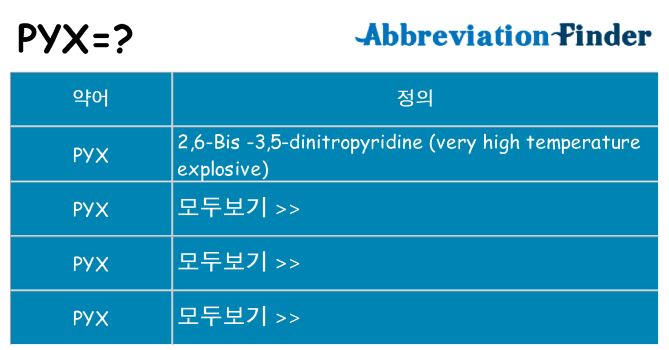 pyx 대 한 무엇을 서가