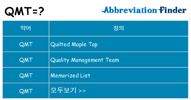 qmt 대 한 무엇을 서가