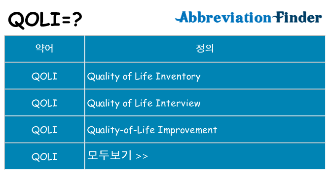 qoli 대 한 무엇을 서가