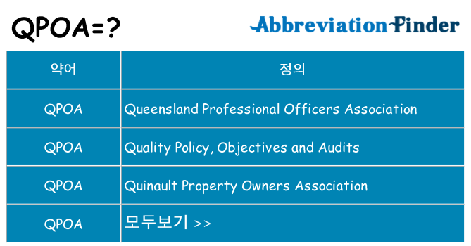 qpoa 대 한 무엇을 서가