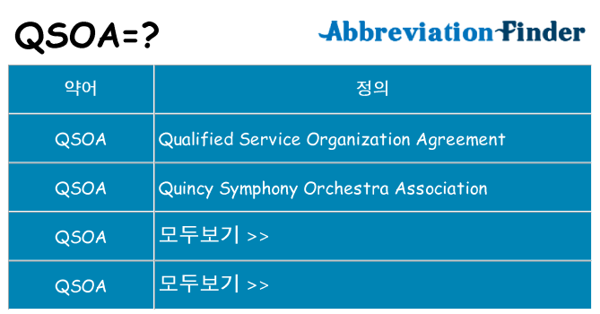 qsoa 대 한 무엇을 서가