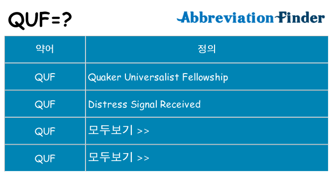 quf 대 한 무엇을 서가