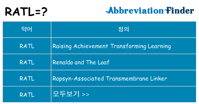ratl 대 한 무엇을 서가