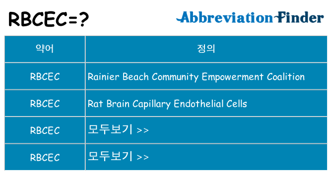 rbcec 대 한 무엇을 서가