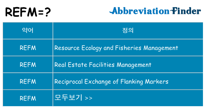 refm 대 한 무엇을 서가