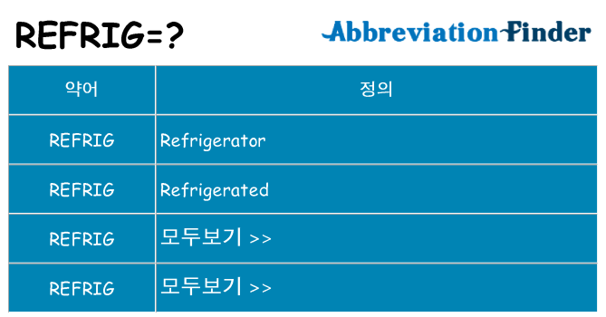 refrig 대 한 무엇을 서가