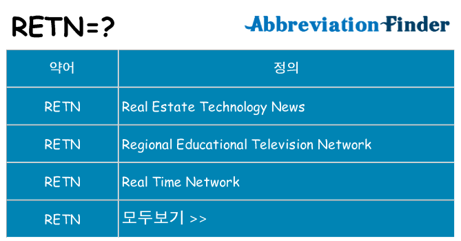 retn 대 한 무엇을 서가