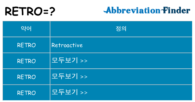 retro 대 한 무엇을 서가