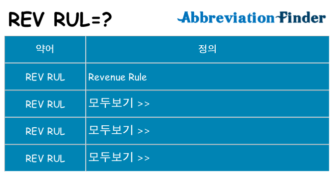 rev-rul 대 한 무엇을 서가