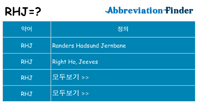 rhj 대 한 무엇을 서가
